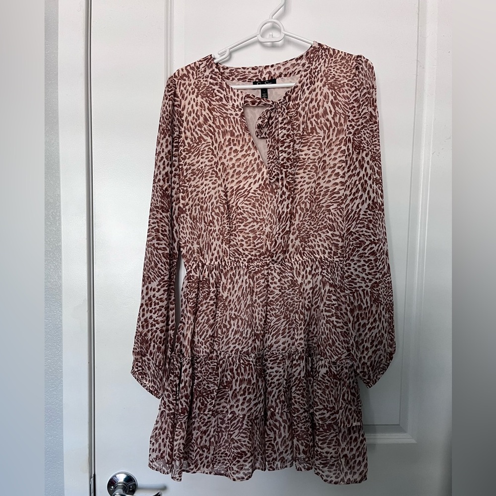 Jessica Simpson animal print dress